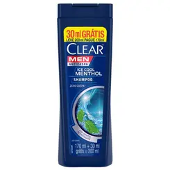 SHAMPOO CLEAR MEN ICE COOL MENTHOL PROMOCIONAL 200ML