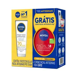 KIT PROTETOR SOLAR NIVEA FACIAL FPS70 + CREME FACIAL 100G