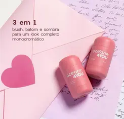 BLUSH FACIAL STICK OCEANE EDITION LOVE LETTER ROSA
