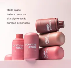 BLUSH FACIAL STICK OCEANE EDITION BUBBLE ROSA ESCURO