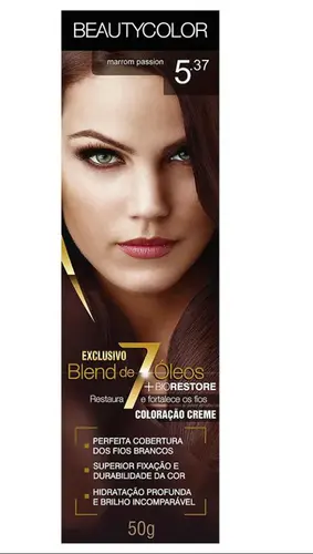 COLORACAO BE COLOR PROF N5.37 MARROM PASSION