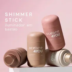 ILUMINADOR FACIAL STICK OCEANE SHIMMER COR PINK FLASH ROSA