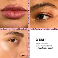 ILUMINADOR FACIAL STICK OCEANE SHIMMER COR GLITZY GOLD