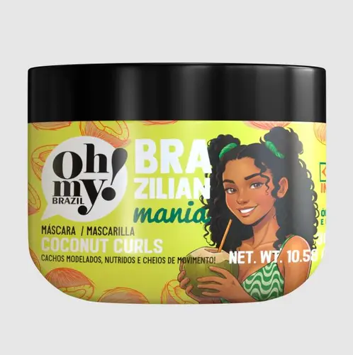 MASCARA CAPILAR OH MY COCONUT CURLS BRAZILIAN MANIA 300G