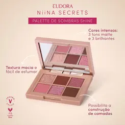 PALETA SOMBRA NIINA SECRETS SHINE