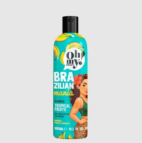 SHAMPOO CAPILAR OH MY TROPICAL FRUITS BRAZILIAN MANIA 300ML