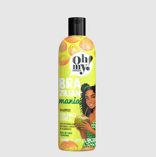 SHAMPOO CAPILAR OH MY COCONUT CURLS BRAZILIAN MANIA 300ML